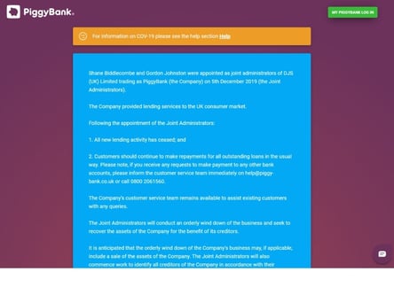 Piggy Bank homepage
