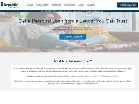 Money Republic homepage