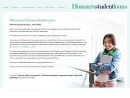 Honours Student Loans Student loan