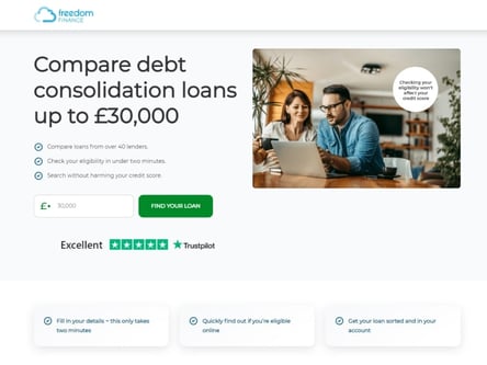 Freedom Finance homepage