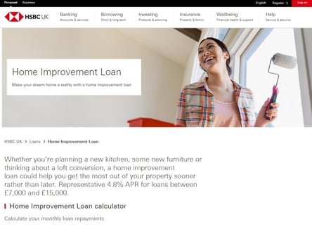 HSBC homepage