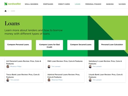 Know Your Money homepage