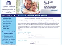 Express Finance Bad credit loan