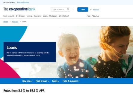 The Co-operative Bank homepage