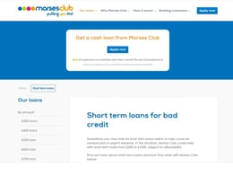 Morses Club Short-term loan