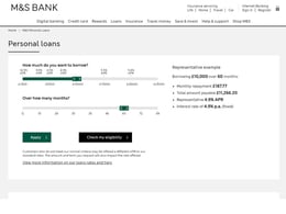 M&S Bank Personal loan