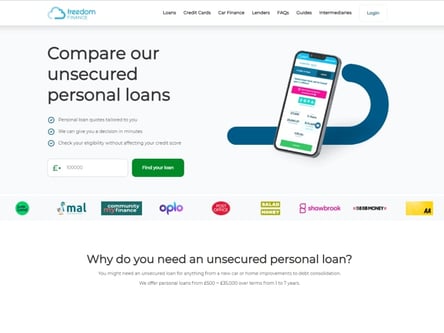Freedom Finance homepage