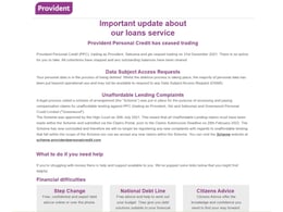 Provident Loans Short-term loan