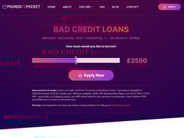 Pounds to Pocket Bad credit loan