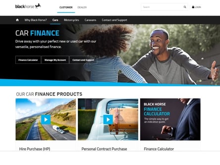 Black Horse homepage