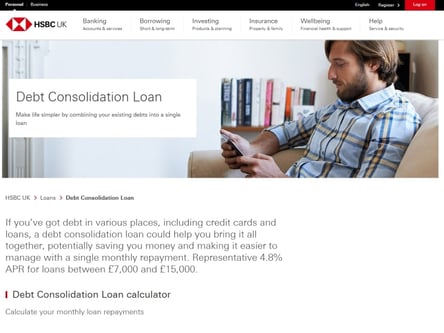 HSBC homepage