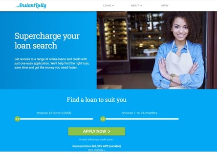 Instant Lolly homepage