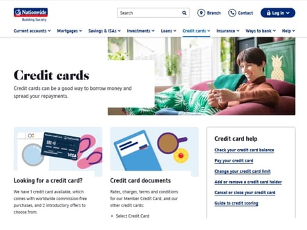 Nationwide homepage