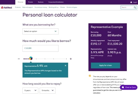 Natwest homepage