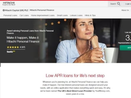 Hitachi Personal Finance homepage