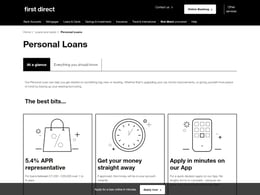 First Direct Loans Personal loan